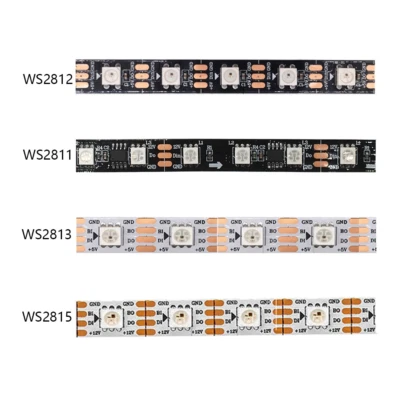 WS2812B WS2811 WS2813 WS2815 30/60leds/m RGB LED Strip Individually Tape Light - Image 1 of 4