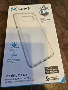 New! Speck Presidio Case for Samsung Galaxy S8 active- Clear - Picture 1 of 3