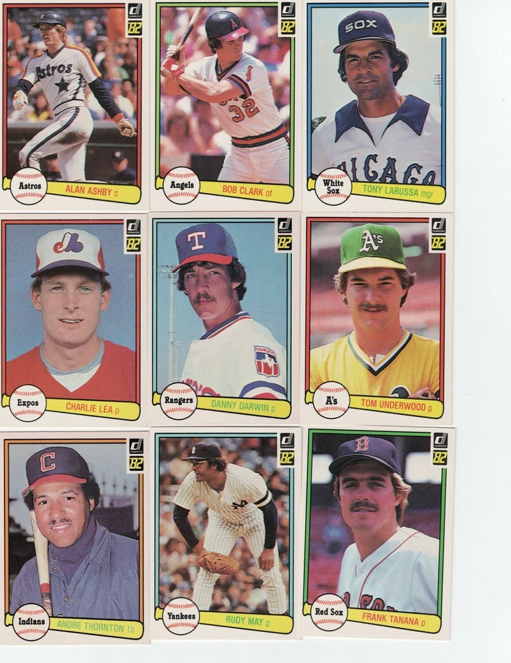1982 DONRUSS Baseball Complete Your Set 251-500 - Image 1 of 1