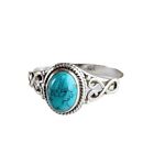 Women Jewelry Fashion Natural Stone Ring Finger Ring Turquoises Antique