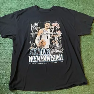 Victor Wembanyama San Antonio Spurs Rap Tee Shirt - 2XL - Picture 1 of 5
