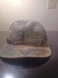 CABELA'S HAT Men Green Camo One Size Adjustable Snap Back Outdoor Hunting Cap - Picture 1 of 6