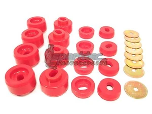 Prothane Body Mount Bushings Kit 99-14 Silverado Sierra 1500 2500 All Cabs Red - Picture 1 of 5