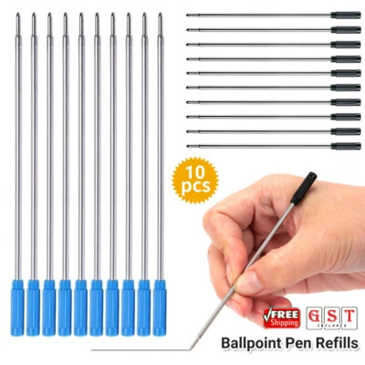 Pack of 20/10 Ballpoint Pen Refills Black Ink 1mm Nib Medium Replacement fr Cros - image 1 of 4