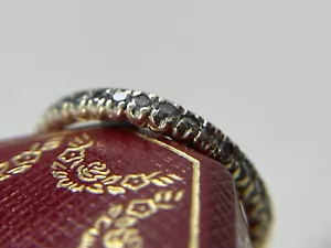 LUXURIOUS 0.5 CARAT BAND RING RING 10K GOLD BRILLIANT DIAMOND size 53 VALUE: €2490.-€ - Picture 1 of 9