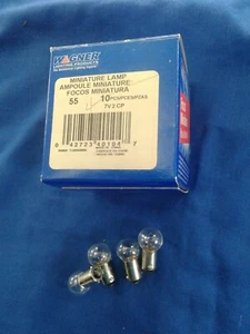 Wagner # 55 Instrumentation Lighting, 7V 2CP, Set of 4 - Picture 1 of 2