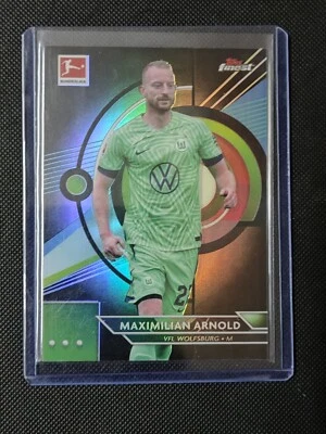 2023 Topps finest maximilian arnold 014/199 #149 wolfsburg - Image 1 of 2
