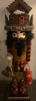 Kurt S. Adler 18-Inch Hollywood Lodge Cabin Hat Nutcracker, Multi, HA0563 - Image 1 of 4