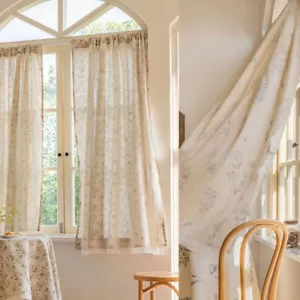 Cefa de cortina Boho sala de estar ventana panel de cortina tratamiento cenefa decoración - Imagen 1 de 110