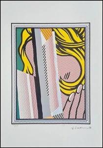 ROY LICHTENSTEIN * Reflections on..*50x35cm*signed lithograph*limited # xx/150 - Bild 1 von 8