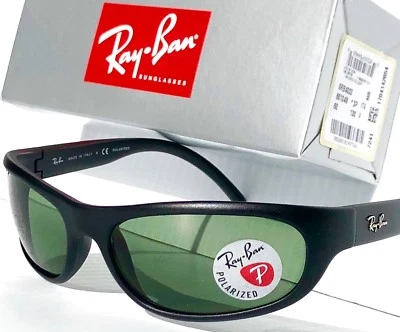 NEW* Ray Ban Sport wrap Matte Black w POLARIZED Green Lens Sunglass RB4033 - Image 1 of 4