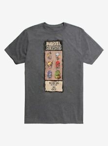 NEW!! MARVEL ZOMBIES Marvel Vintage Label Men’s XL Graphic Tee SPIDER-MAN HULK!!