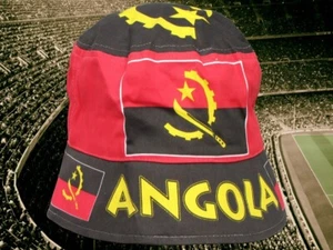 Angola Sonnenhut Fan Unigröße WM Fan NEU Africa Sunhat Fisherhat 100% Baumwolle - Picture 1 of 1