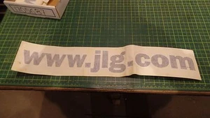 ORIGINAL JLG TEILE 1705687 WEBSITE LOGO AUFKLEBER STICKER MONTAGE, N.O.S - Bild 1 von 5