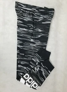 NEW Adidas Jogger Pant Boy Size Large Fleece Sweatpant Activewear Black Logo - Picture 1 of 6