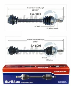 Juego SurTrack par de conjuntos de eje delantero CV para Saab 900 tracción delantera 1990-1993 - Imagen 1 de 1