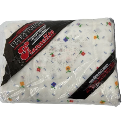 Hoja de franela vintage 1982 JP Stevens Tastemaker Calico cuadrada una doble plana  Foto 1 de 4