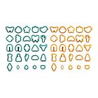 Jewelry Making Cutters 25Pcs Set For Polymer Clay Earrings Multiple Sizes