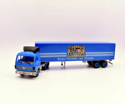 modellino camion scala 1:87 Herpa mercedes modellismo statico da collezione asta - Immagine 1 di 3