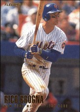 1996 Fleer New York Mets Baseball Card #474 Rico Brogna