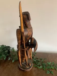 Stammeskunst Holzstatue - Bild 1 von 16