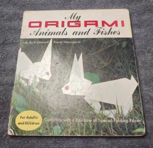 Vintage 1964 My Origami Book Animals & Fishes Japanese Art Joy Zokeisha Japan HC - Picture 1 of 12