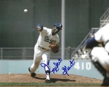 Autographed Jim "Mudcat" Grant Los Angeles Dodgers 8x10 Photo with COA