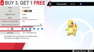 🙂 Shiny Charmander 🙂 Pokémon Schwert & Schild Perfect IVS 🙂 Schnelle Lieferung 🙂 - Bild 1 von 1
