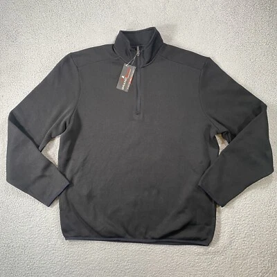 Grand Slam Performance 1/4 Zip Pullover Sweatshirt Mens Medium Black - Image 1 of 4