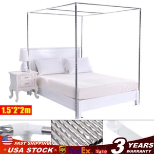Soporte para mosquitera de 1,5*2*2 m para camas de 4,92 pies y 5,91 pies - Imagen 1 de 14