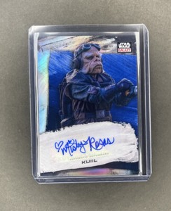 2022 Chrome Star Wars Galaxy Kuiil #GA-MR Misty Rosas Blue Ref Auto /150