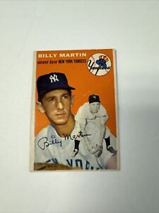 1954 Topps # 13 Billy Martin New York Yankees  - VG