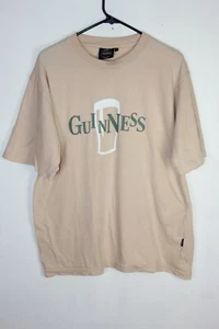 Guinness Tan Logo Tee Men's Size L - Picture 1 of 7