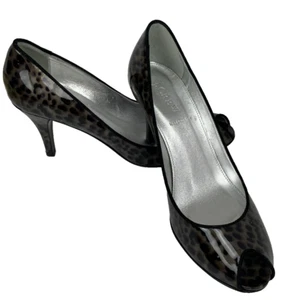 J.Crew Leather Heels Womens Size 9 Tortoise Graphic Made in Italy - Bild 1 von 24