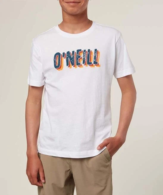 O'Neill Boy's S/S T-Shirt THRASH - White - Large - NWT - LAST ONE LEFT - Image 1 of 1