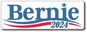 BERNIE SANDERS FOR PRESIDENT 2024 CAMPAIGN BUMPER STICKER DEMOCRAT - Picture 1 of 1