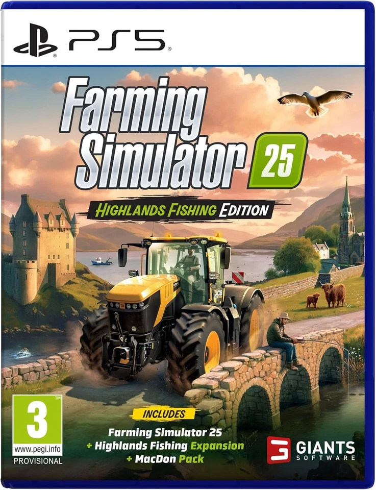 Farming Simulator 25 Highlands Fishing Edition Sony Playstation 5 PS5 Game - Image 1 of 1