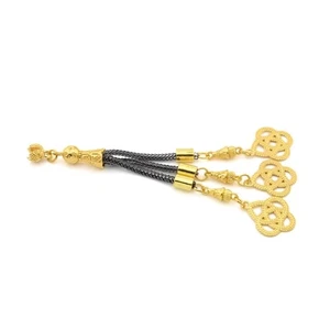 Platin & vergoldete Quasten für Tasbih, islamische Gebetsperlen Zubehör 720385 - Bild 1 von 5