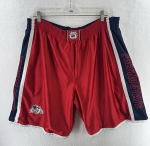 Nike Fresno State Bulldogs Shorts Herren Größe 2XL glänzend Satin schillernd selten Y2K - Bild 1 von 15