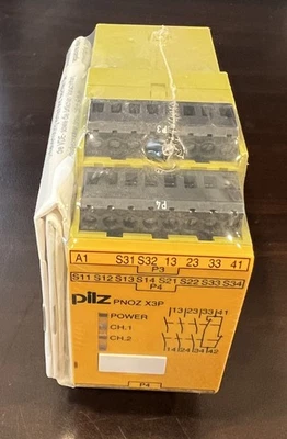 Pilz PNOZ X3 24VAC 24VDC 3NO 1NC 1SO Safety Relay 777310 - BRAND NEW SEALED - Image 1 of 4