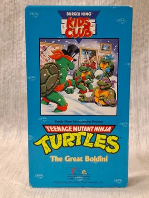 Teenage Mutant Ninja Turtles The Great Boldini (VHS, 1990) Burger King Kids Club - Image 1 of 4