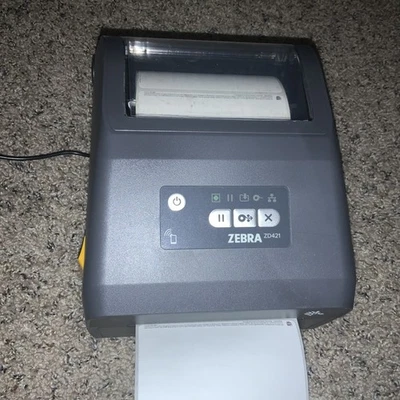 Zebra ZD421 Direct Thermal Printer USB ZD4A042-D0EM00EZ 4 inch Width - Image 1 of 4