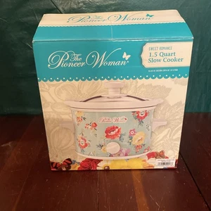 Pioneer Frau Crock Pot Mini 1,5 Quart süße Romantik Schongarer neu geöffnete Verpackung - Bild 1 von 7
