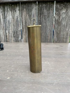 Seth Thomas No. 2  Wall Regulator Clock  Brass Weight w/ Engine Turned Cap Top - Picture 1 of 13