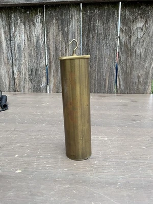 Seth Thomas No. 2  Wall Regulator Clock  Brass Weight w/ Engine Turned Cap Top - Image 1 of 4