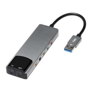 Portable External Audio Card 7.1 5.1 Channel SPDIF Optical for PC/Computer - Photo 1/8