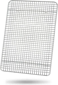 ESTANTE REFRIGERADOR HORNO SEGURO 15 X 10 PULGADAS ESTANTE PARA HORNEAR PARA HORNO COCINAR ACERO INOXIDABLE - Imagen 1 de 2