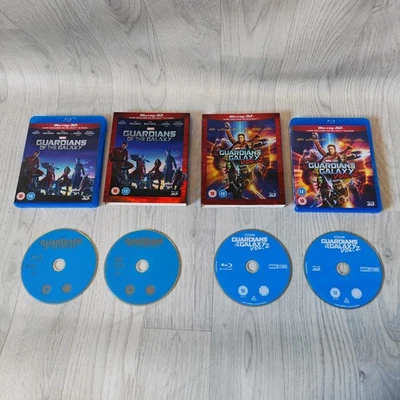 Guardians of the Galaxy & Vol. 2 Blu ray 3d & 2d In Slip Covers BUNDLE JOBLOT - Image 1 of 4