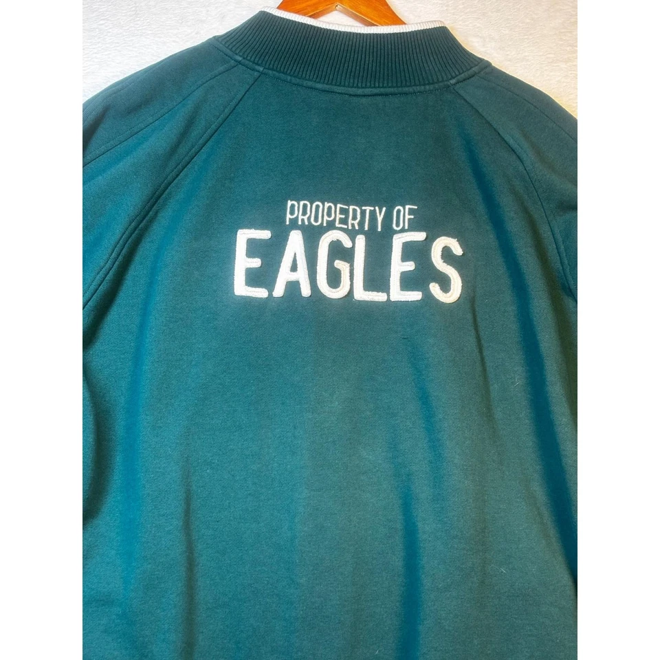 Chaqueta de Colección Reebok Philadelphia Eagles NFL Gridiron Clásica con Cremallera Verde 2XL Foto 1 de 4