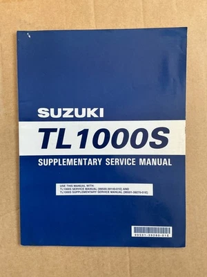 GENUINE SUZUKI WORKSHOP SUPPLEMENTARY SERVICE MANUAL FACTORY TL1000S X 1999 - Image 1 of 3